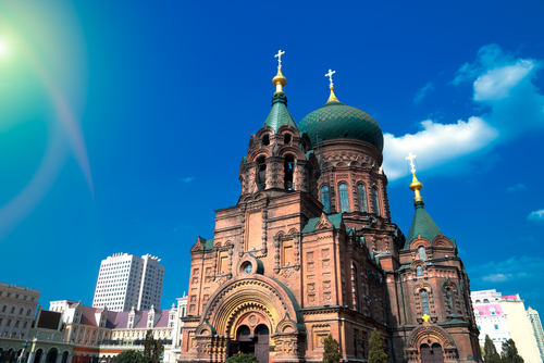 康辉旅游网【哈尔滨、海参崴双飞七日游】多地出发 东北当地起止 金角湾、海参崴火车站、海参崴港口、东正教堂、列宁纪念碑0